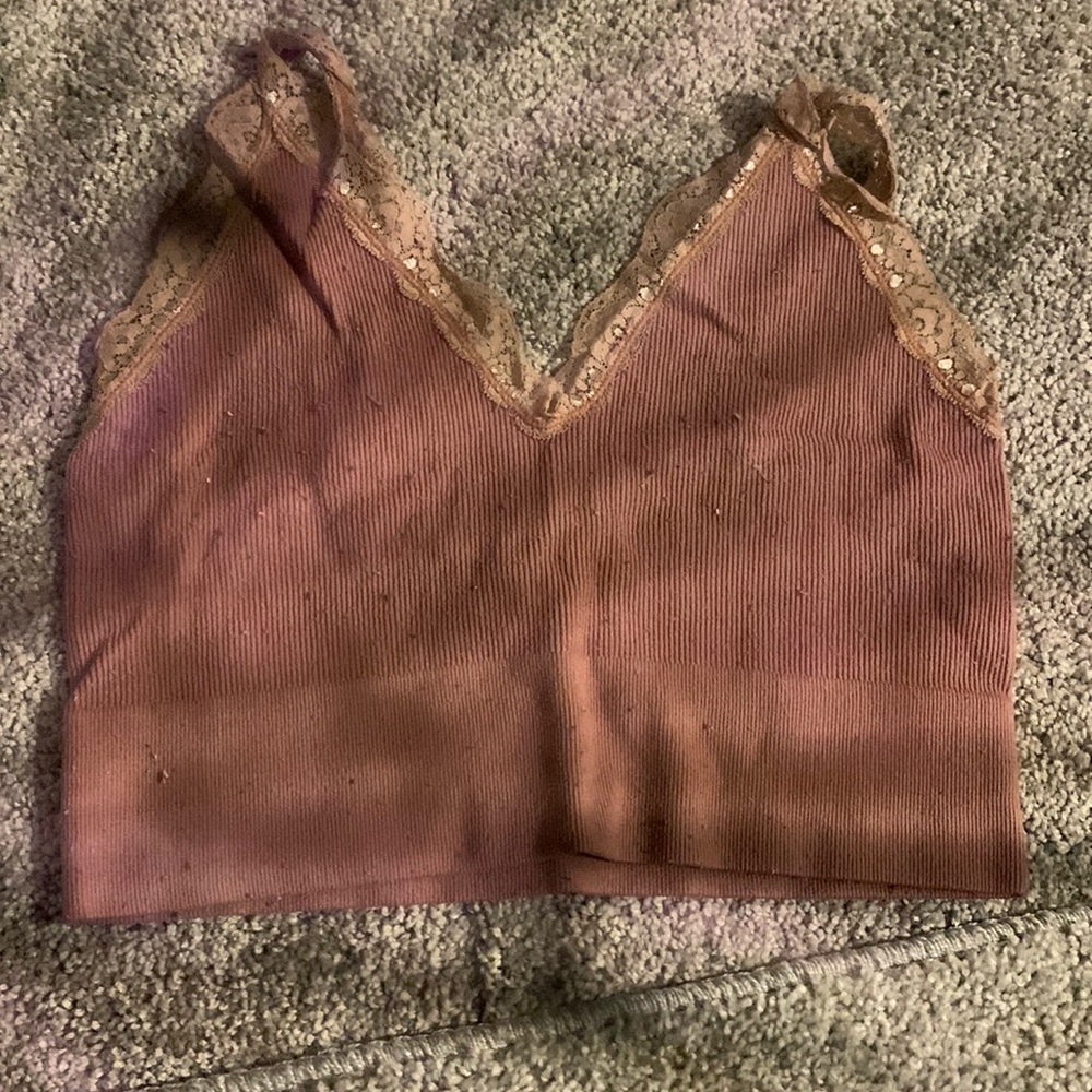Bozzolo- crop top - size medium/large – salmon color